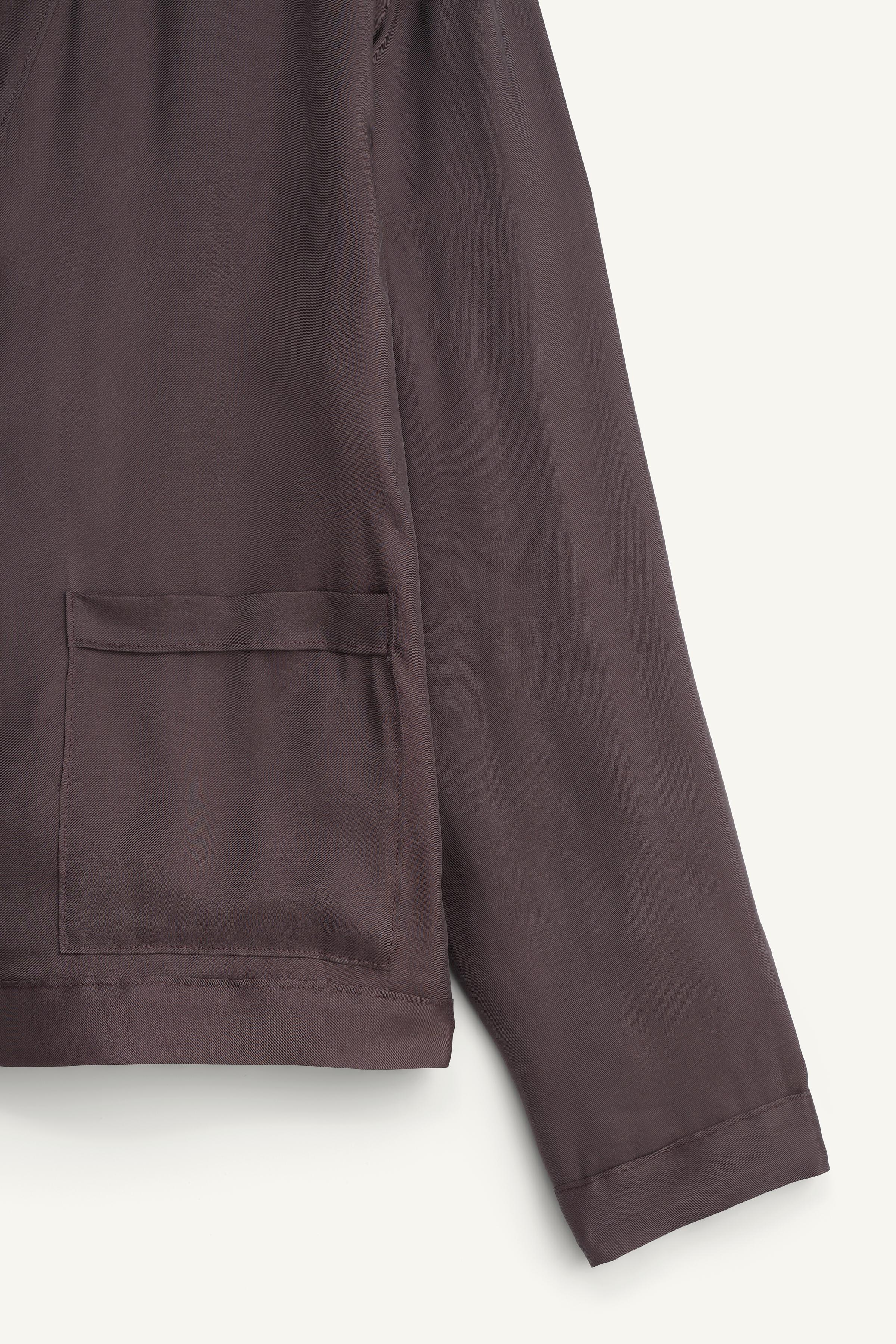 RELAXED FIT LYOCELL-VISCOSE JACKET